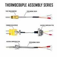 Kabel Termokopel Berkualitas Tinggi Tipe K/S/B 0.5-12mm Selubung Logam MI 2-6 Inti Isolasi Mineral 600V