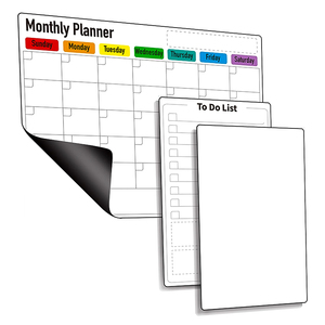 Magnetic Magnet Whiteboard Refrigerator Memo Planner Calendar Monthly Event Table Schedule Weekly Magnetic <b>Fridge</b> Planner Magnet - Product Image 6