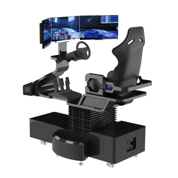 9D VR Simulator Virtual Reality Equipment Racing Car Model Threeスクリーン車シミュレータ