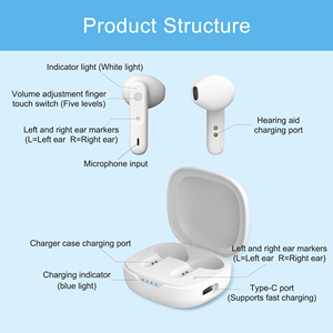 Audífonos de 16 Canales con Carga Magnética, Excelente Reducción de Ruido, Marcado para Oído <span class=keywords><strong>Izquierdo</strong></span> y Derecho, para Personas Mayores - Product Image 4