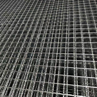 Grille de drainage en acier inoxydable robuste avec surface antidérapante, galvanisée à chaud, pour immeubles de bureaux et écoles