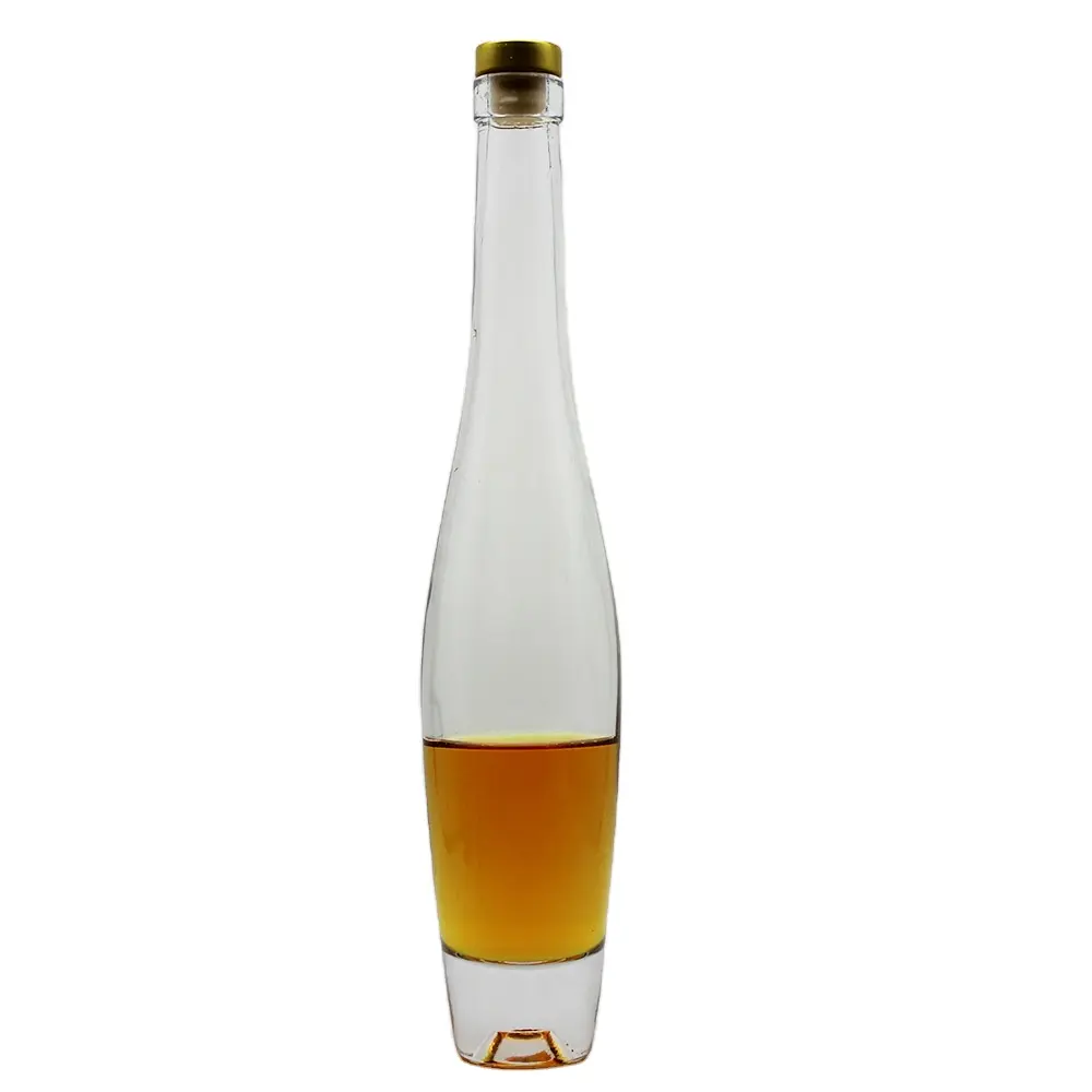 Free Sample Customize long neck clear glass mineral water bottles with good price