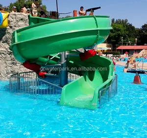 Kinder Aqua Park Fiberglas Wet Slide Teenager Hinterhof Schwimmbad Wasserspiel geräte für Spiral Pool Slide