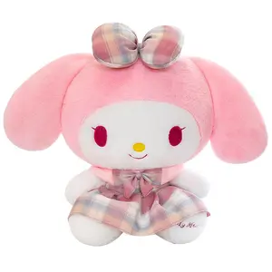 Супер Мягкая Плюшевая Кукла на заказ, плюшевая кукла для детей и девочек, милая мультяшная кукла Kuromi Melody, плюшевая игрушка