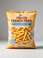 Línea de Producción de Papas Fritas Congeladas Totalmente Automática, Maquinaria de Procesamiento de Papas Fritas Congeladas con Sistema de Fritura y Desaceitado