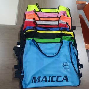 Rompi Latihan Basket Sepak Bola Setengah Jaring Setengah Kain Bahan Polyester Bernapas untuk Dewasa, Cocok untuk Aktivitas Tim Luar Ruangan - Product Image 4