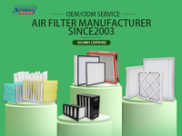 Nouveau système de ventilation d'air à panneau plissé G4 avec filtre à air lavable pour hôtels