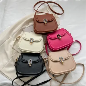 Cheap Handbags New Elegant Crossbody Shoulder Bag Fashion Women's PU Leather Messenger Bags
