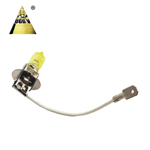 Parti faro LED fabbricate in fabbrica 12V giallo dorato lampada frontale per Auto alogena H3 PJ22s lampadina frontale con materiale in vetro - Product Image 3