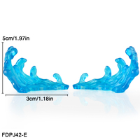 Bloques de Construcción de Plástico con Figuras de Soldados y Armas con Llama de Colores y Luz Especial, Juguetes para Niños FD42A-FD42G