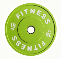 Plaque de musculation en caoutchouc pleine masse SK, plaque de poids colorée, équipement professionnel de musculation pour salle de sport, fabrication en usine