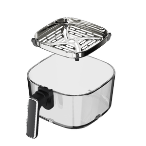 Friteuse à air en verre 4L couleur personnalisation résistant à la chaleur verre Borosilicate <span class=keywords><strong>AirFryer</strong></span> Visible numérique appareils de cuisine électriques - Product Image 5
