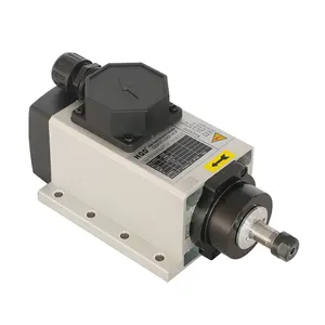 Hqd GDF37-24Z/0.8 800W Hoge Kwaliteit Vierkant Gevormde 800W Er11 Luchtkoeling Spindel Motor Voor Cnc Machine Met 24000Rpm Luchtkoeling