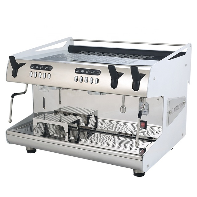 Home and Commercial Dual-purpose Semi-automatic Espresso Coffee Machine with Steam Double-head Office Coffee Shop Equipment