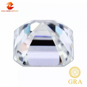 GRA Moissanite Asscher Cut D Color VVS Clarity Loose Stone For Jewelry Making - Product Image 3