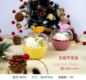 Giáng sinh cứng dùng một lần nhựa Mousse Apple ly rõ ràng <span class=keywords><strong>Fancy</strong></span> món tráng miệng <span class=keywords><strong>container</strong></span> với màu hồng Vàng Vàng Màu Đỏ - Product Image 4