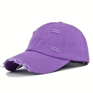 Gorra de Béisbol Ajustable de Estilo Urbano Deportivo Unisex con Logotipo Personalizado, de Mezclilla Desgastada, de Perfil Medio, al por Mayor - Product Image 5