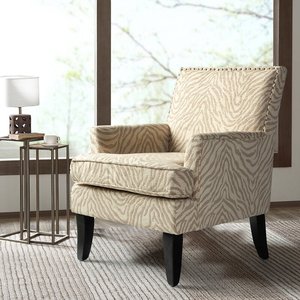 Moderne Klassieke Hedendaagse Club Stoel Stof Fauteuil Met Vintage Patroon - Product Image 6