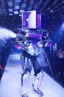 Disfraz De Robot Con Luces Led Para Adulto Costume de Robot Led
