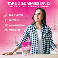 Marque privée OEM – Gommes 90 MYO-INOSITOL pour réguler la sensibilité à l'insuline, soutenir la santé reproductive et maintenir la santé nerveuse