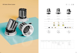 Đèn LED âm trần <span class=keywords><strong>COB</strong></span> hiện đại Arcllux <span class=keywords><strong>X</strong></span> Series, kiểu tròn, không viền, điều chỉnh được, chất liệu nhôm, đạt chuẩn IP44, dùng cho nhà ở và văn phòng, có thể điều chỉnh độ sáng - Product Image 5