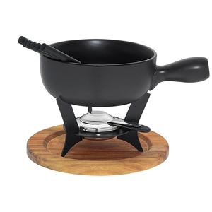 Kela Käsefondue-Set Country Gusseisen/Holz 21cm Ø 22cm 10teilig - Product Image 1