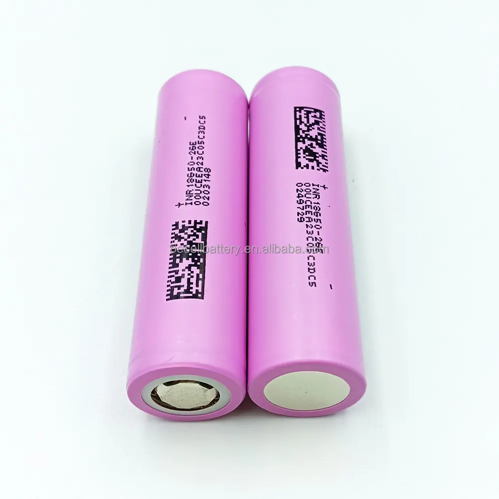 Venta caliente INR18650 26E 2600mAh 3C 1000 ciclos 3,6 V 3,7 V bicicleta eléctrica Li-Ion 18650 batería para DMEGC