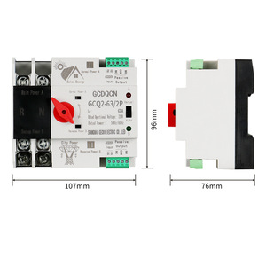 Interruptor de Transferencia Automática de Doble Potencia Gcdqcn 2P 100A Monofásico para Uso de Energía Solar - Product Image 4