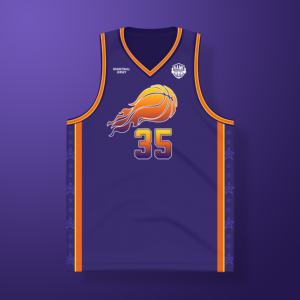 Kaos Jersey Basket Sublimasi Custom Ukuran Besar Bahan Bernapas Bolak-Balik Unisex Jaring Atletik Tunggal - Product Image 1