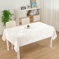 Nappe de table en PVC de qualité supérieure RNPT, texture perlée, imperméable, facile à nettoyer, couvre-table moderne pour la décoration de la maison