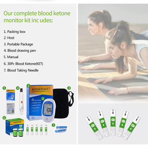 Kit de <span class=keywords><strong>test</strong></span> multifonctionnel portable 4 en 1 avec bandelettes de <span class=keywords><strong>test</strong></span>, auto-<span class=keywords><strong>test</strong></span> facile pour la cétone sanguine, l'acide urique et le glucose - Product Image 4