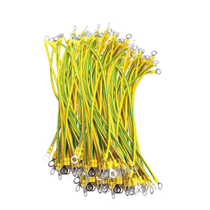 Câble de masse 14/12/10AWG BVR solaire photovoltaïque jaune vert Flexible cuivre Eerth fil avec borne 6mm trou 2.5/4/<span class=keywords><strong>6mm2</strong></span> - Product Image 5