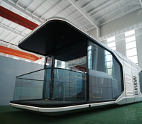 Maison mobile de luxe fabriquée en Chine, maison préfabriquée modulaire en acier, conteneur habitable en vente