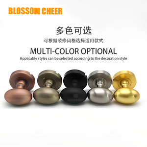Modern Single Sided Indoor Invisible <strong>Door</strong> Lock Spherical Zinc Alloy <strong>Knob</strong> Ball Handle Easy Installation for Villa Bedrooms - Product Image 3