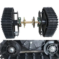 Système de chenilles en caoutchouc pour UTV, buggy, quad, neige, sable, roue arrière, motoneige, assemblage de chenilles en caoutchouc pour VTT