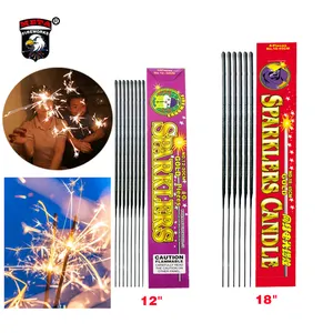 Manufacture Distributor Smokeless Holiday Wedding Celebration Engagement New Year Cold Stage Flame 6PCS 18" Fireworks Sparkles