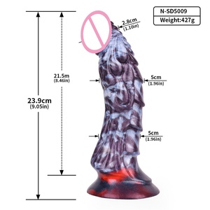 NNSX Dildos Realistas de Dragón, Juguetes Sexuales para Mujeres y Hombres, Tapón Anal de Silicona Suave, Masajeador de Próstata, Dilatador Anal - Product Image 6