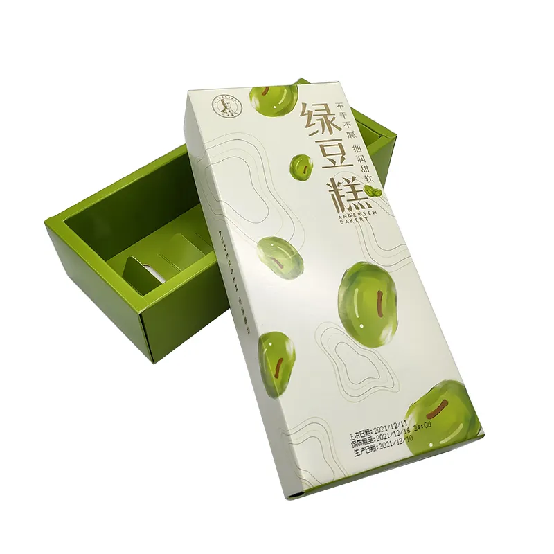 Manufacturer's customized color white cardboard printing carton with inclined card position and easy access snack box