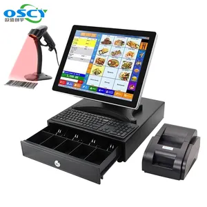 15 Inch Capacitive Touch Monitor Verifone Pos Terminal Cash Register Machine Electronic Restaurant Manager Pos