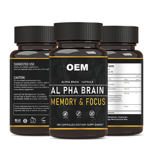 Venta caliente de fábrica OEM para cápsulas de vitaminas 60 cuentas para la salud del cerebro adulto aumentar la memoria y la concentración - Product Image 3