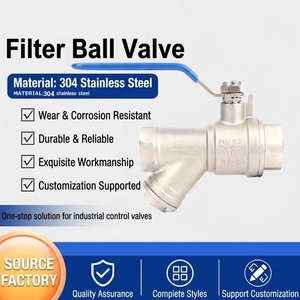 Boule filtrante en acier inoxydable de type Y avec filetage interne pour climatisation - Product Image 1