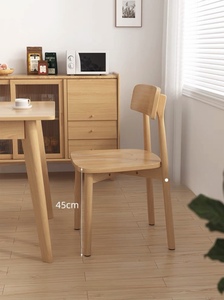 Plus Design Dossier <span class=keywords><strong>Pas</strong></span> <span class=keywords><strong>Cher</strong></span> Prix Chaud sur Vente Moderne Simple Restaurant Confortable Bureau Salle À Manger Chaise En Bois Massif - Product Image 5