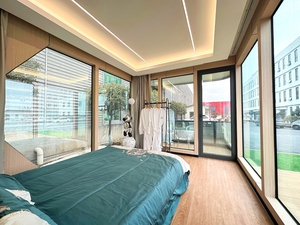 Contenedor de casa modular de lujo Diseño de cápsula espacial desmontable Listo para envío para Villa Edificio de oficinas Apartamentos turísticos - Product Image 6
