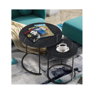 Hot Bán Phòng Khách Bàn Bàn Cà Phê Hiện Đại Vòng Bàn Cà Phê Bộ 2 Bằng Gỗ Làm Tổ Bàn Cà Phê - Product Image 6