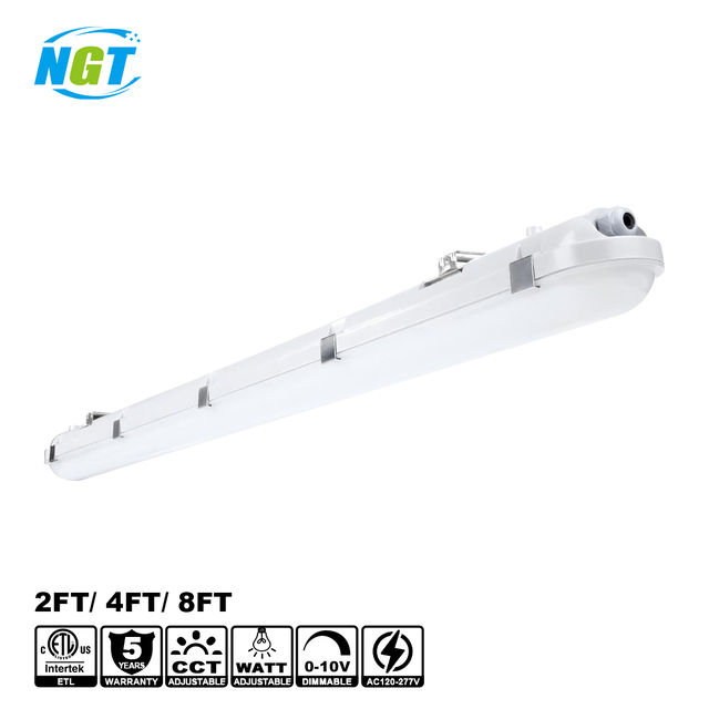 Tri-Proof LED Panel Batten Fixture IP65 2FT 4FT 8FT Vapor Tight Indoor Industrial Warehouse Parking Lot Linear Shop Lights
