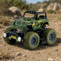 Vente en gros de mini-modèles de monster truck en plastique, jouet à friction, 4 styles, voiture de cascade à inertie pour enfants