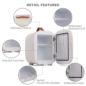 <span class=keywords><strong>Mini</strong></span> Refrigerador Termoeléctrico Portátil de Lujo, Color Blanco, 5 Litros, 6 Latas, 12V 220V, Pequeño y Elegante, Venta al Por Mayor - Product Image 2