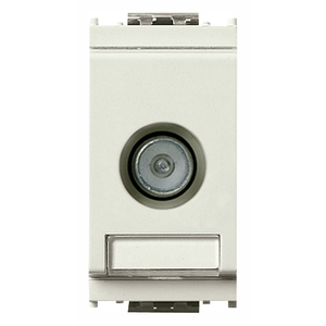 Enchufe de paso para TV y Satélite Blanco 4.1 x 2.8 x 5.3 cm para conexión de satélite - Product Image 1