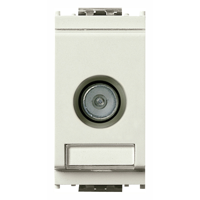 White Tv Rd Sat Pass Through Socket 4.1 X 2.8 X 5.3 Cm For Satellite Connection