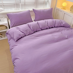 3D Flourish Pattern con colori semplici Draps di lusso En Set di biancheria da letto in poliestere Housse De Couette Set copripiumino di lusso - Product Image 3